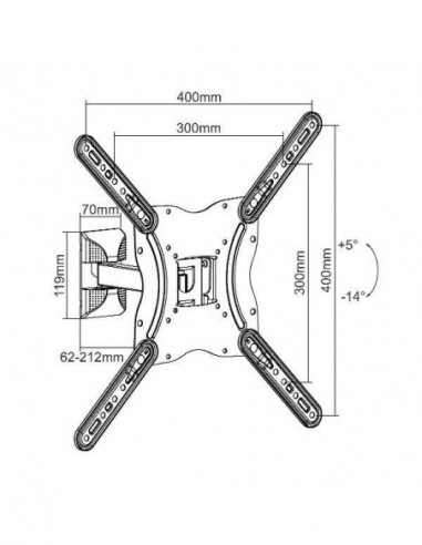 Suporte de Parede Equip 650406 para...