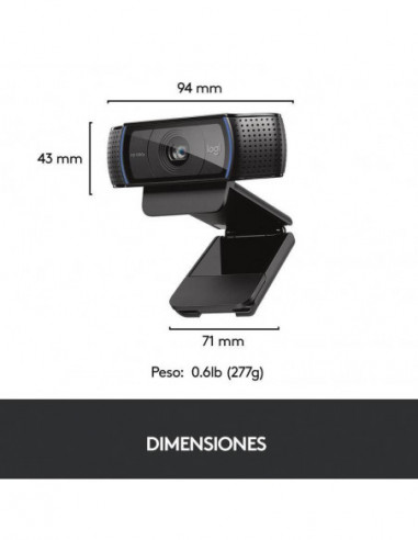 Webcam Logitech HD Pro C920 Full HD