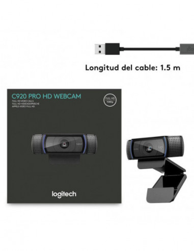 Webcam Logitech HD Pro C920 Full HD