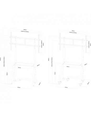 Suporte de Chão para Ecrã Plano... Suporte de Chão para Ecrã Plano...