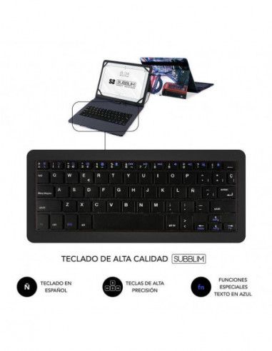Funda com Teclado Subblim Keytab USB... Funda com Teclado Subblim Keytab USB...