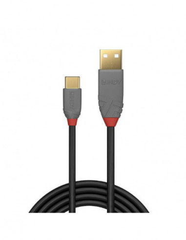 Cabo USB 2.0 Lindy USB-A para USB-C,... Cabo USB 2.0 Lindy USB-A para USB-C,...