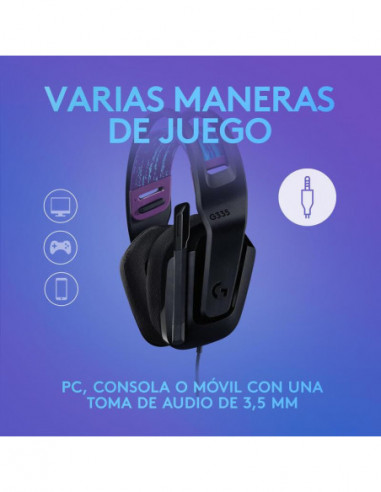 Auriculares Logitech G335: Gaming,... Auriculares Logitech G335: Gaming,...
