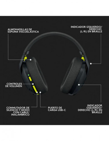 Auscultadores Logitech G G435 - Sem... Auscultadores Logitech G G435 - Sem...