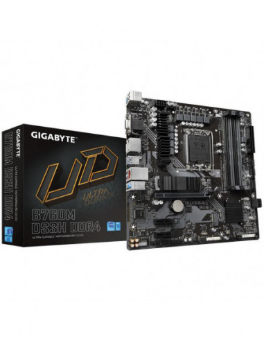 Placa Mãe Gigabyte B760M DS3H DDR4 -... Placa Mãe Gigabyte B760M DS3H DDR4 -...