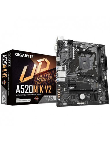 Placa-Mãe Gigabyte A520M K V2: AMD...