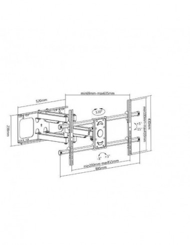 Suporte EQUIP para TV/Monitor,...