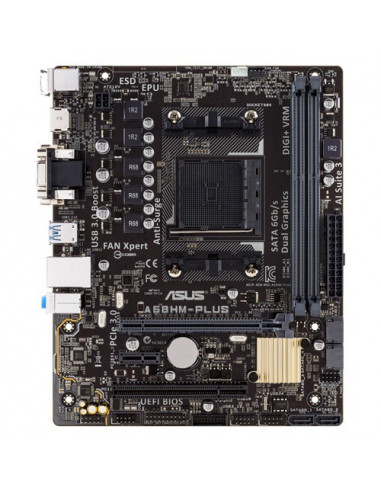 Motherboard Asus A68HM-Plus, FM2+,...