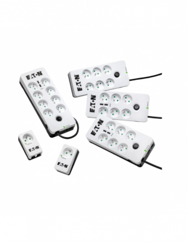 Bloco de 6 Tomadas EATON Protection... Bloco de 6 Tomadas EATON Protection...