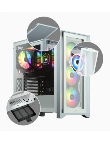 Caixa Corsair iCUE 4000X RGB: Torre... Caixa Corsair iCUE 4000X RGB: Torre...