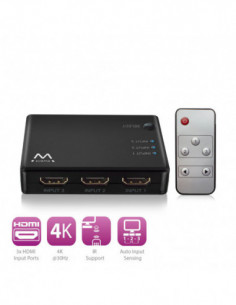 Comutador EWENT EW3730 HDMI...