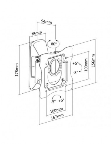 Suporte de Parede Napofix 13-27"...