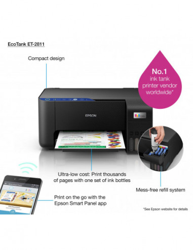 Impressora Epson EcoTank ET-2811... Impressora Epson EcoTank ET-2811...
