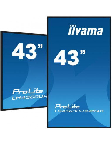 Monitor Iiyama 43" - LH4360UHS-B2AG -...