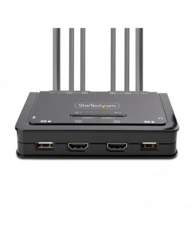 2-Port Dual-Monitor Cable KVM Switch 2-Port Dual-Monitor Cable KVM Switch