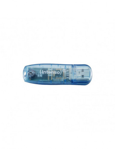Pendrive Intenso 4gb Rainbow Line Azul