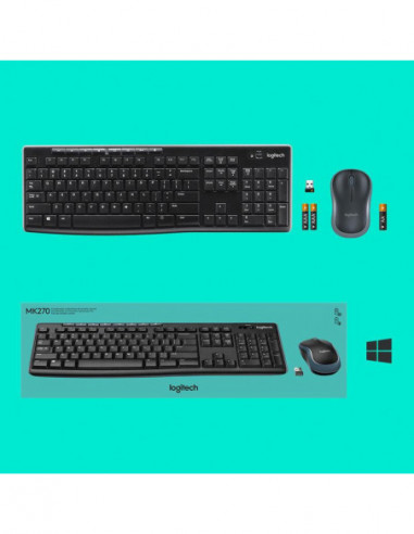 Teclado Logitech Wireless Combo MK270