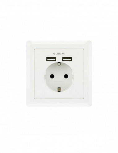 Tomada Nanocable 10.35.0010: Schuko...