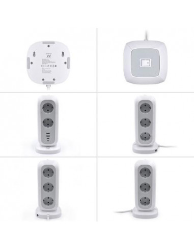 Extensão Ewent EW3861: 11 Tomadas AC,...