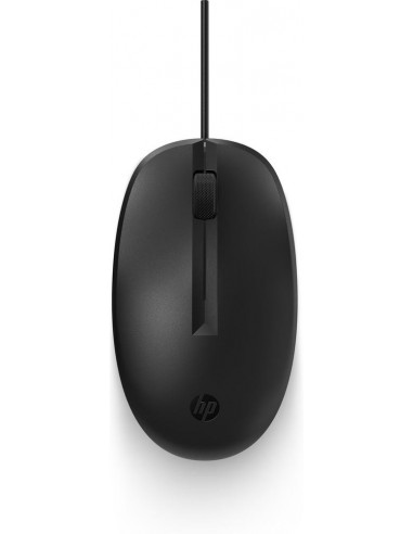 Rato HP 125 USB com Fio, Ótico, Preto
