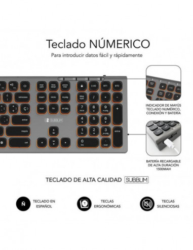 Teclado Subblim Master Inalámbrico...