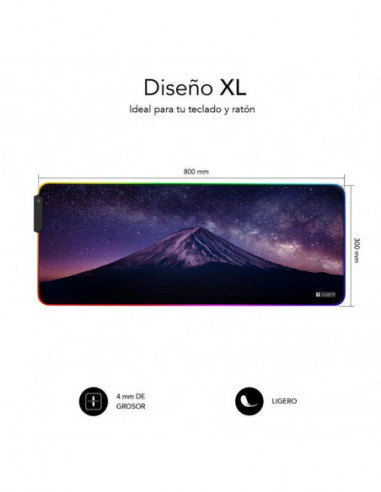 Tapete de Rato SUBBLIM Montaña XL RGB...