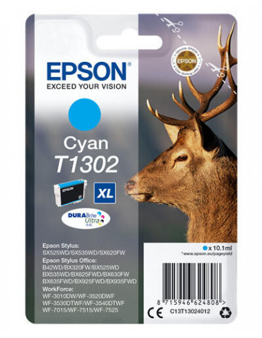 Tinteiro EPSON T1302 Ciano XL -...