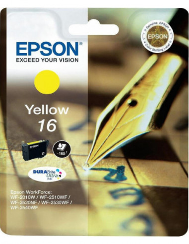 Tinteiro EPSON 16 Amarelo + Alarme RF...