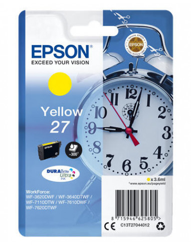 Tinteiro EPSON 27 Amarelo -...
