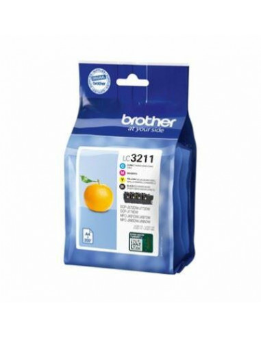 Tinteiro BROTHER LC3211Y Amarelo -...