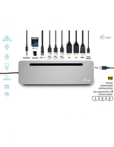 Docking Station i-Tec USB-C 3x 4K Docking Station i-Tec USB-C 3x 4K
