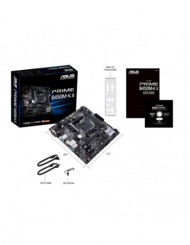 Placa Mãe Asus Prime B450M-K II,... Placa Mãe Asus Prime B450M-K II,...