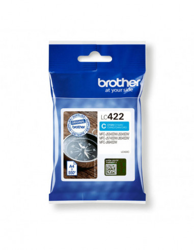 Brother LC422C - Azul cyan - original...