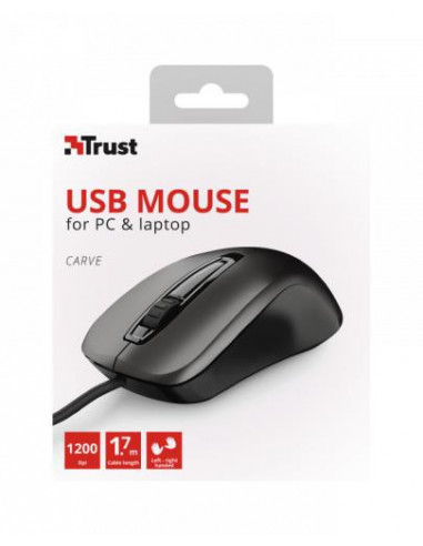 Rato Óptico Trust Carve USB Tipo A...