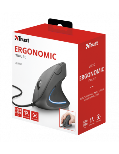 Rato Trust Verto Ergonómico Vertical...