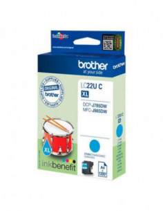 Tinteiro BROTHER LC22UCBP...