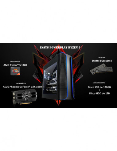 Computador INSYS PowerPlay AMD...