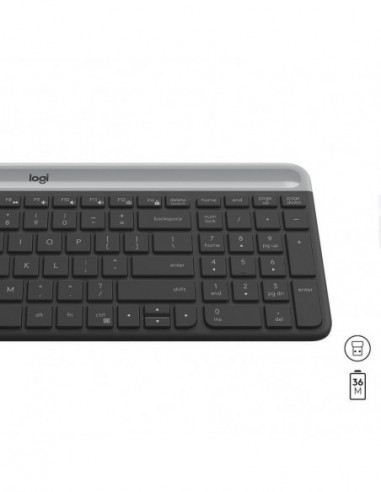 Logitech Slim Wireless Combo MK470 -...