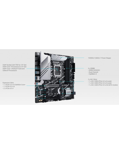 Motherboard Asus PRIME Z790M-PLUS D4,...