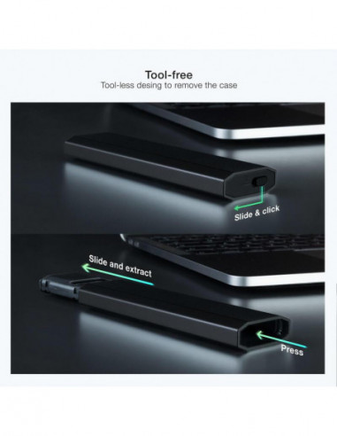 Caixa Externa Tooq Shura para SSD M.2...