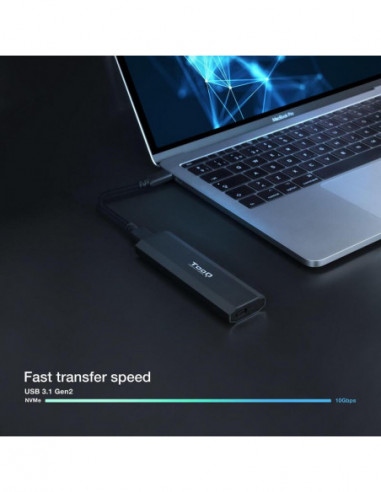 Caixa Externa Tooq Shura para SSD M.2...