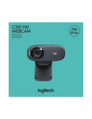 Câmara Web Logitech HD C310, 5MP,...