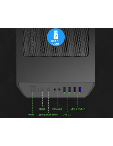 Caixa Gamemax Paladin T801 Black -...