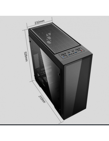 Caixa Gamemax Abyss TR Full Tower -...