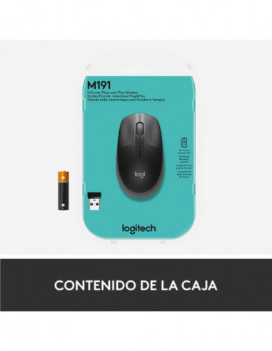 Logitech Ratón Inalámbrico M190 Gris...