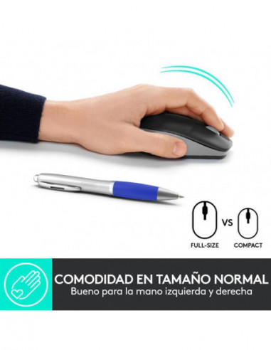 Logitech Ratón Inalámbrico M190 Gris...