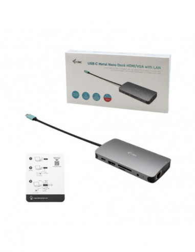 Base I-tec C31NANOVGA112W: Hub USB-C... Base I-tec C31NANOVGA112W: Hub USB-C...