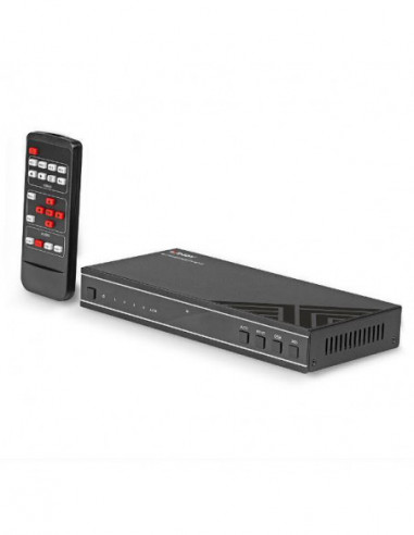 Comutador HDMI Lindy 4x1 4K 60Hz 38228L Comutador HDMI Lindy 4x1 4K 60Hz 38228L