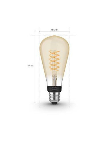 Philips Hue Whte Fill 7W St72 E27. Bt Philips Hue Whte Fill 7W St72 E27. Bt
