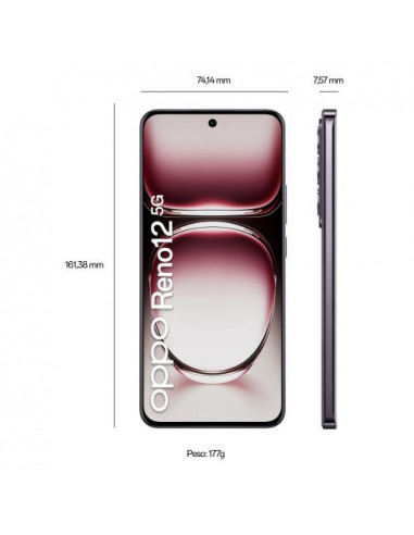 Telemóvel OPPO Reno12 5G: MediaTek... Telemóvel OPPO Reno12 5G: MediaTek...